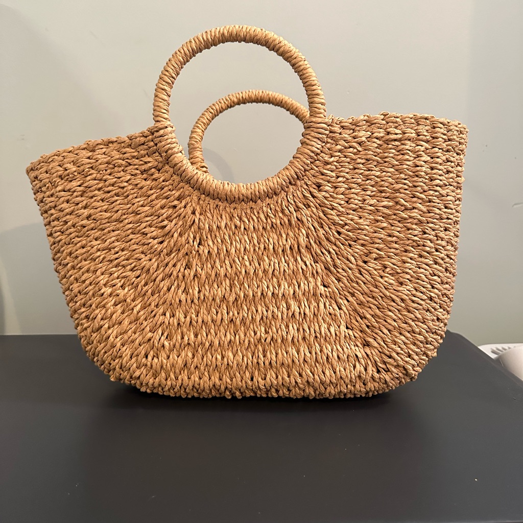 Straw Vacation Purse